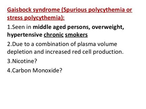 gaisbock syndrome disease